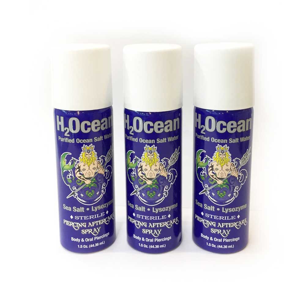 H2Ocean Sea Salt After Care Spray for Piercings - Gurkha Tattoo Family ...